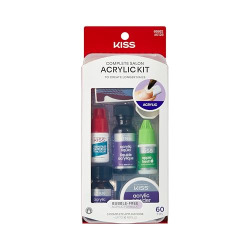 KISS Complete Salon Acrylic Fake Nails Manicure Kit