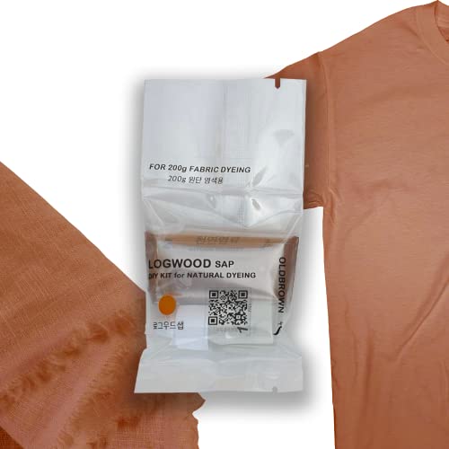 Logwood sap Natural dye kit for Fabric, Tawny Brown Color, Cotton Silk Wool Rayon Silk dye, Jean tie dye, Craft, DIY, Plant, Vegan, Botanical, #30
