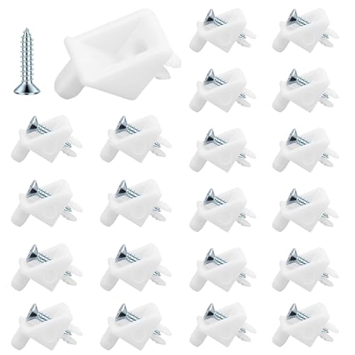 150 Stk Regalbodenträger 5mm, Einlegeboden Halter für IKEA Regalbodenträger PAX Regalbodenhalter, 101558 passend als Ersatzteil Bodenträger für Einlegeboden Kleiderschrank, für KOMPLEMENT(Weiß)