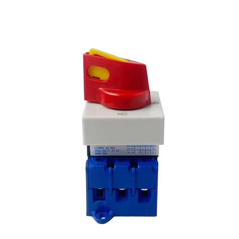 Isolating Switch YMD11-32 C Type On Off 32A 3 Phase Rotary Changeover Cam Main Interruptor Disconnect Selector with Padlock Knob