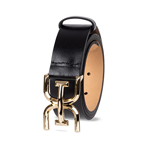 Sam Edelman Women's Casual Double-E Logo Plaque Buckle Leather Belt for Jeans and Trousers3