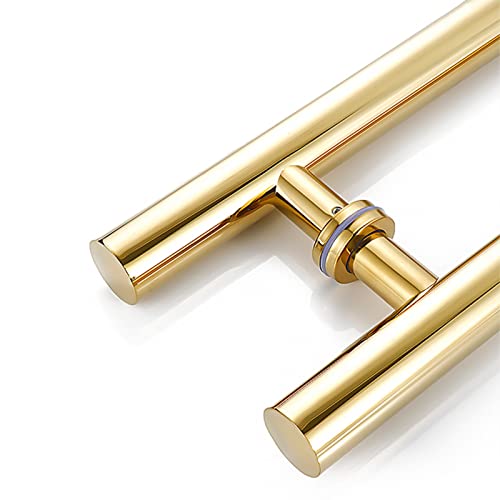 Modern Gold Stainless Steel Long Door Handle for Exterior Doors/Barn Doors, 59" Long