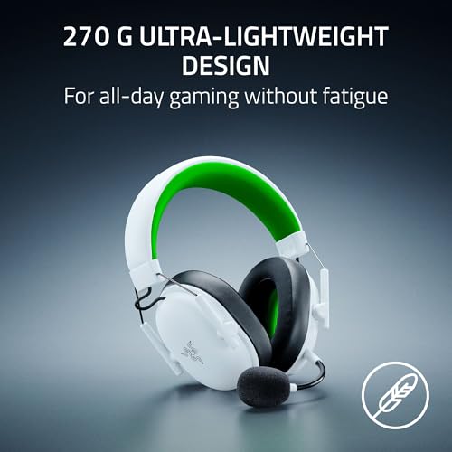 Razer BlackShark V3 X HyperSpeed Wireless Gaming Headset for Xbox: 50mm Drivers - Cardioid Mic - 2.4 GHz, Bluetooth - Works with PC, Mac, Nintendo Switch, Smartphone - Long Battery Life - White by Razer - Image 8
