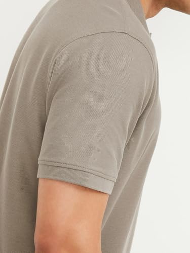 Image of Max Mens Cotton Blend Regular Fit Half Sleeves Solid Polo T-Shirt