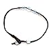 Infinityee888 Opal Moonstone Anklet Bracelet Macrame Braided woven wax cord adjustable Anklet for Men, Women, teen -NYAKOP1