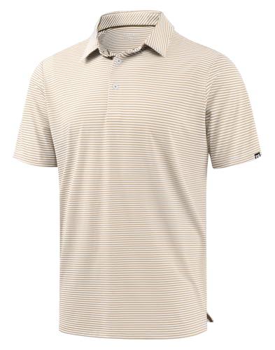 Men's Striped Dry Fit Polo