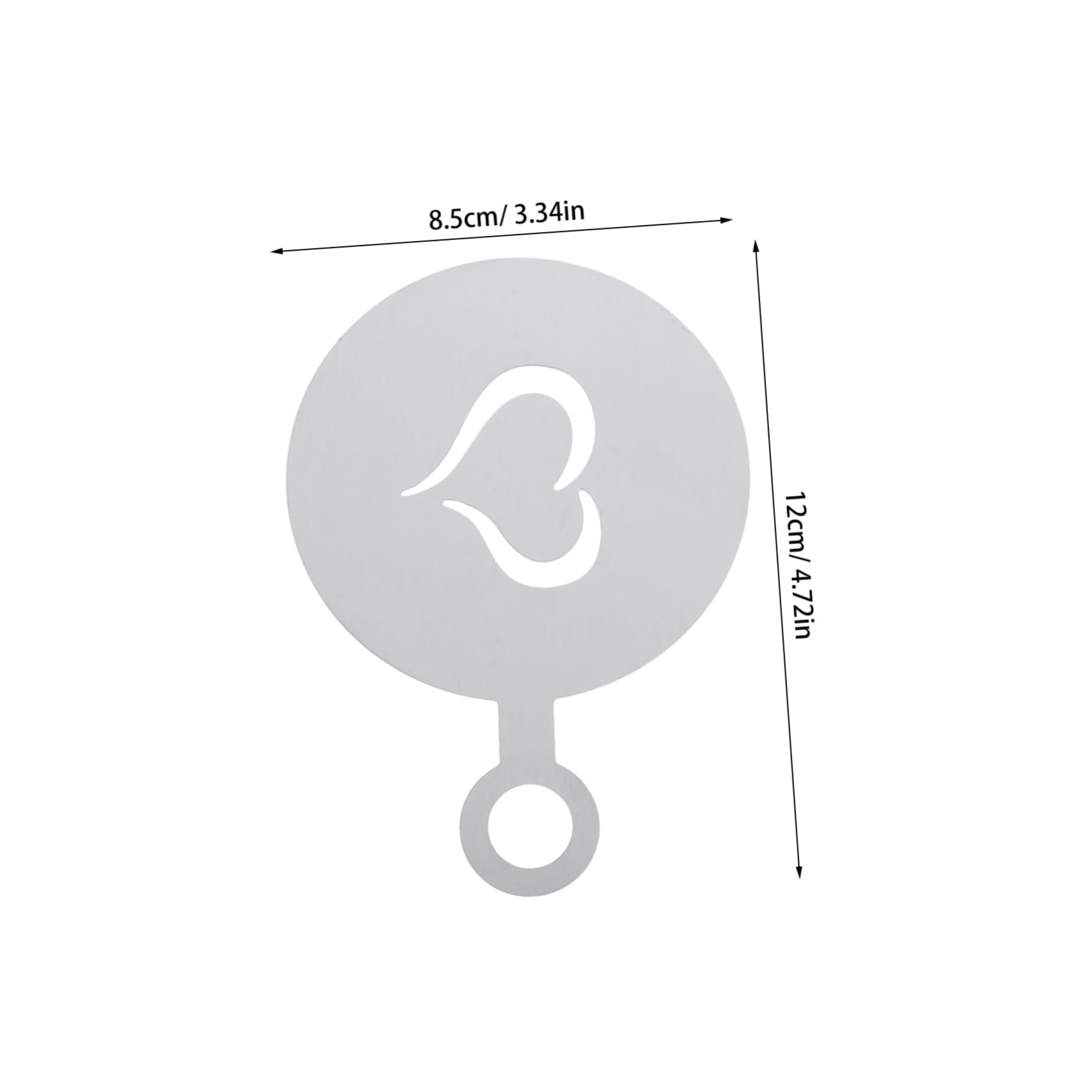 4pcs Stainless Stencils for Latte Art Decorating Tools for Cappuccino Chocolate Cookies for Home Cafes and Events