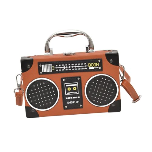 Healeved Borsa Tracolla Donna Forma Radio e Staccabile Borsa Spalla Casual Chic per Scuola Lavoro e Marrone Elegante