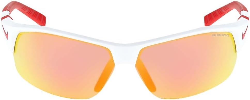 Nike Sun Unisex Skylon Ace 22 Sunglasses, White/Grey Red Mirror, One Size