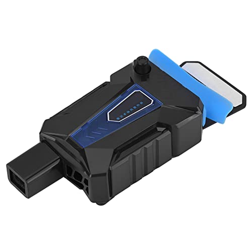 Yosoo Aspiradora de Ventilador Enfriador para Computadora Portátil, Ventilador de Enfriamiento para Computadora Portátil para Juegos Alimentado por USB con Medición de Temperatura, Velocidad
