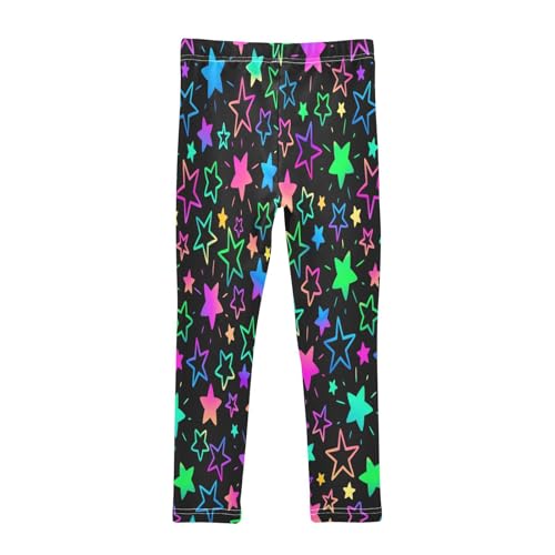 Bolaz Toddler Girls Leggings Printed Yoga Pants Leggings Colorful Star for Kids2