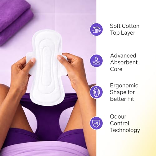 Image of Namyaa Sanitary Pads XL 290mm - Extra Long, Ultra Thin, Winged & Leak-Proof Pads for Heavy Flow - Breathable, Rash-Free Comfort (40 Pads)