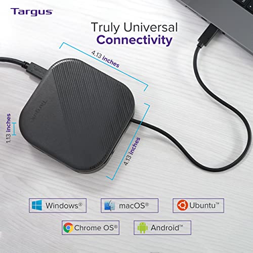 Targus Usb-C Universal Dual Hd Docking Station With 80W Pd Pass-Thru, Docking Station Dual Monitor (Hd) Or Single Monitor (2K), Taa Compliant Laptop Docking Station W/Displaylink (Dock116Glz) #TOP3