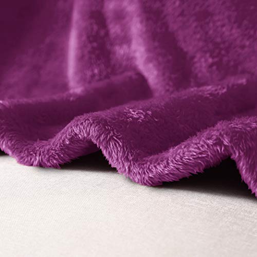 Whale Flotilla Plush Faux Fur Throw Blanket For All Seasons, Super Soft Breathable Fluffy Fleece Blanket For Couch/Sofa/Camping/Travel, Extra Large And Lightweight, 50X70 Inch, Purple #TOP5