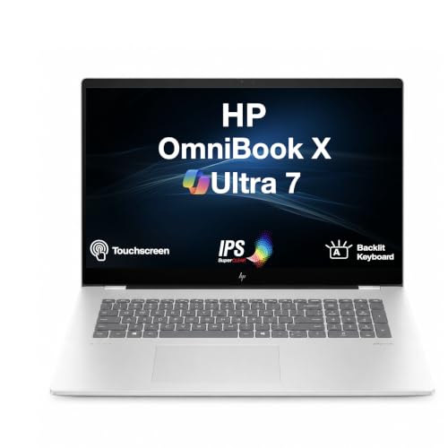 Image of HP OmniBook X Copilot + Laptop 17.3 inch 60Hz Touchscreen IPS FHD Display