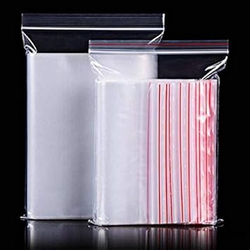 Pack of 100 Pieces 9x12 Inch Multipurpose Transparent Plastic Zip Lock Pouch Bags