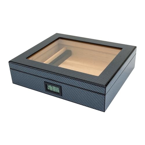Vttui Humidor Do Cygar Z Drewna Padauk I Twardego Klonu, Wykończenie W Połysku Fortepianowym, Wyściółka Z Hiszpańskiego Cedru, Pudełko Do Starzenia O Dużej Pojemności Z Higrometrem, Prezent Dla Konese