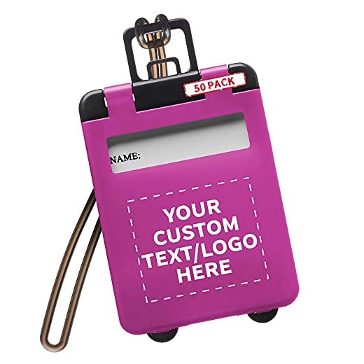 Customizable Mini Carry-on Luggage Tags Pack