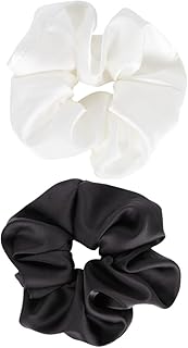 LALAFINA 2 peças de faixas de cabelo elásticas para mulheres, prendedores de cabelo ligas para amarrar, cordas, suporte de rabo de cavalo, faixas de cabelo elásticas, laços de cabelo sem rastro, faixa de cabelo, faixa de cabelo Miss Bun