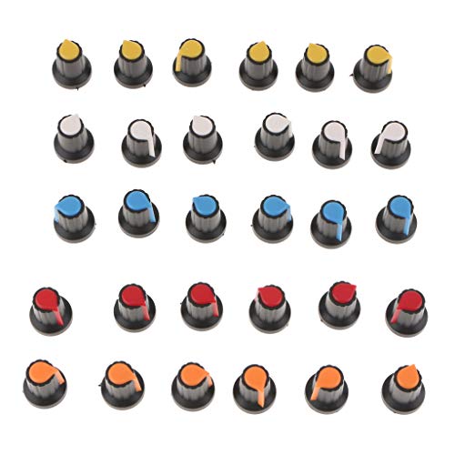 30 Pezzi Manopola Potenziometro Cappello Pomelli