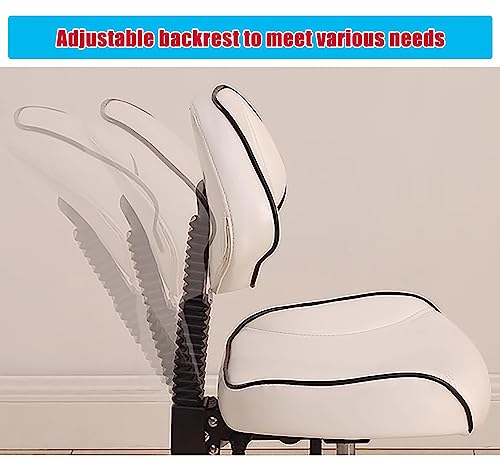 Ergonomischer Sattelstuhl mit Rückenstütze – Rollhocker für mehr Komfort und Körperhaltung, ideal für Zahnärzte, Tattoo-Künstler und Salon-Profis