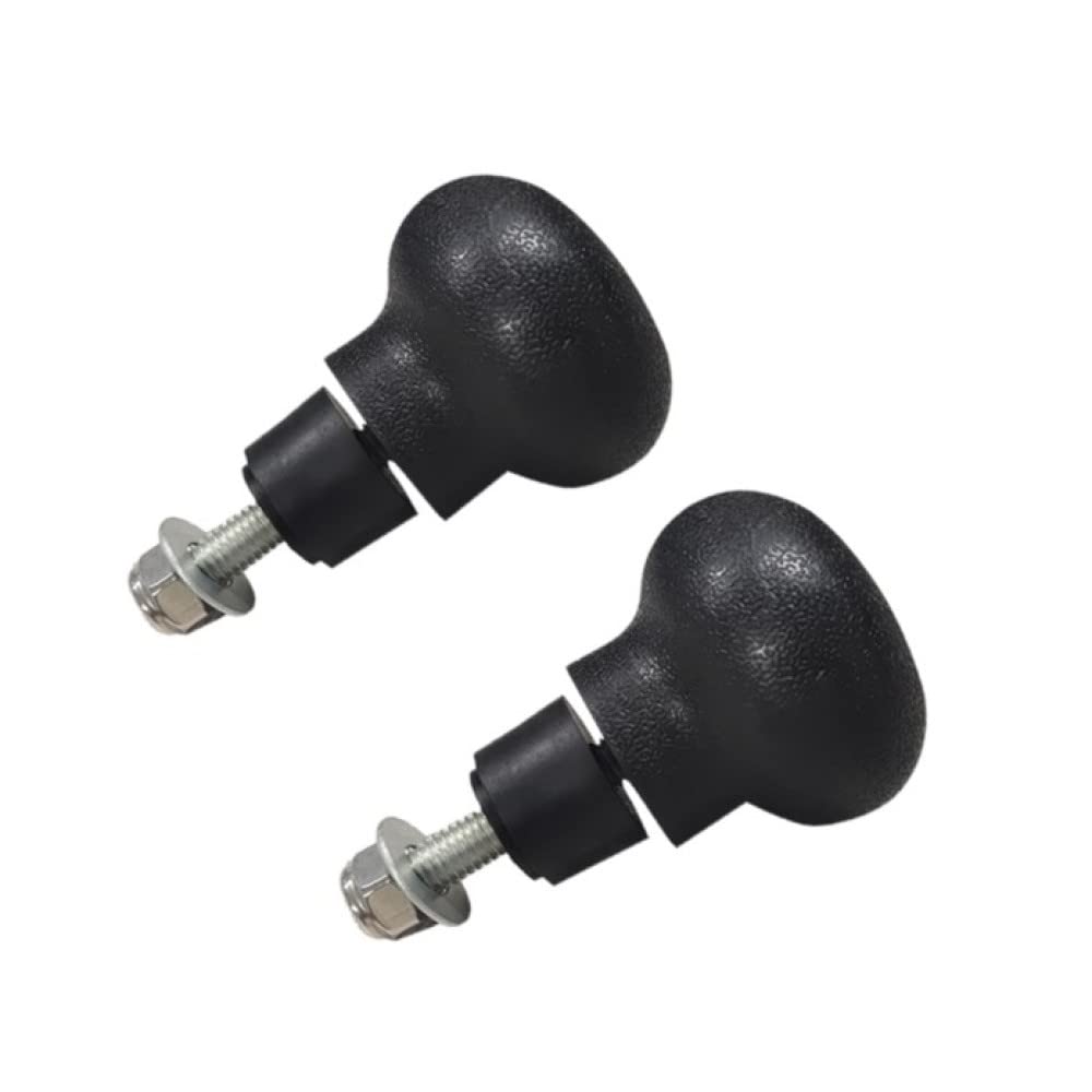 Hapihom 2pcs 8mm Screw Steering Wheel Spinner Knob Turning Aid Ball Tractor Forklift Assembly Compatible for 1-10t