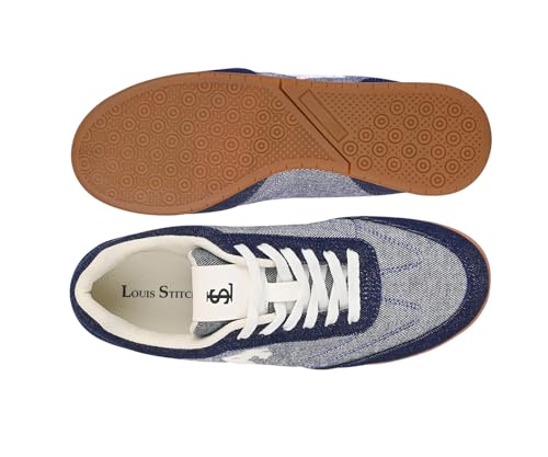 Image of LOUIS STITCH Women's Casual Lightweight Sneakers | Ortholite Cushioned Comfort | Dual-Color TPR Sole | Lightweight & Comfortable Casual Lace-Up Shoes | LSD-SNK-NBL & DNM