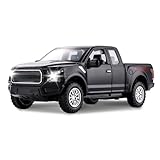 SASBSC F150 Pickup Truck Toys for Boys Age 3-8 Toy Trucks for Boy Ages 4-7 Diecast Metal Model Truck with Light and Sound Pull Back Toy Cars Gifts for 3+ Year Old Kids (Black)