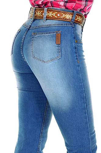 Calça Jeans Feminina Cowboy ST Flare Delave