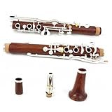 Professional Clarinet Redwood Tube Clarinet 20 Keys G Tone Copper-Nickel Silver Plated Keys Clarinet With Accessories