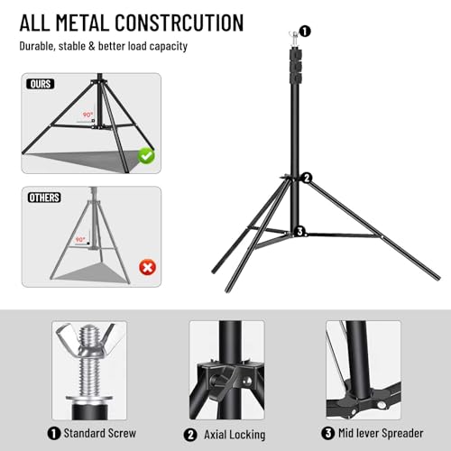 Soporte ajustable para fondos fotográficos con kit y pantalla verde miniatura 3