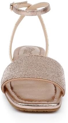 Jewel Badgley Mischka Hadley Flat Sandals with Ankle Strap - Image 5