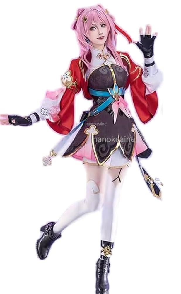 崩壊スターレイル　三月なのか　コスプレ衣装＋ウィッグ Amazon.co.jp: 崩壊：スターレイル 戦闘服 新しい衣装 三月 な