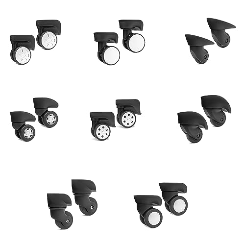 Trolley Case Luggage Wheels Luggage Left and Right Wheels Suitcase Replacement Parts for Most Suitcases, One4