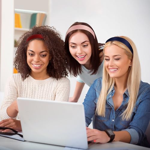 Tyfthui 10 Pcs Headbands, Fashionable Hair Hoops, DIY Headband Accessories for Women and Girls