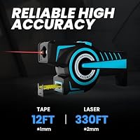 ACEGMET von MiLESEEY Digitales Maßband, Laser Entfernungsmesser mit Automatischem Verschlussband, Sofortige Digitale Ablesung, Erweiterte Laserlinie, Inkrementelle Messung – Ansicht 3