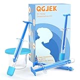 QGJEK at Home Insemination Kit, Sterile Designed Comfort Minimal Waste Artificial Insemination Kit for Women, 3 Applicators + Collection Cup