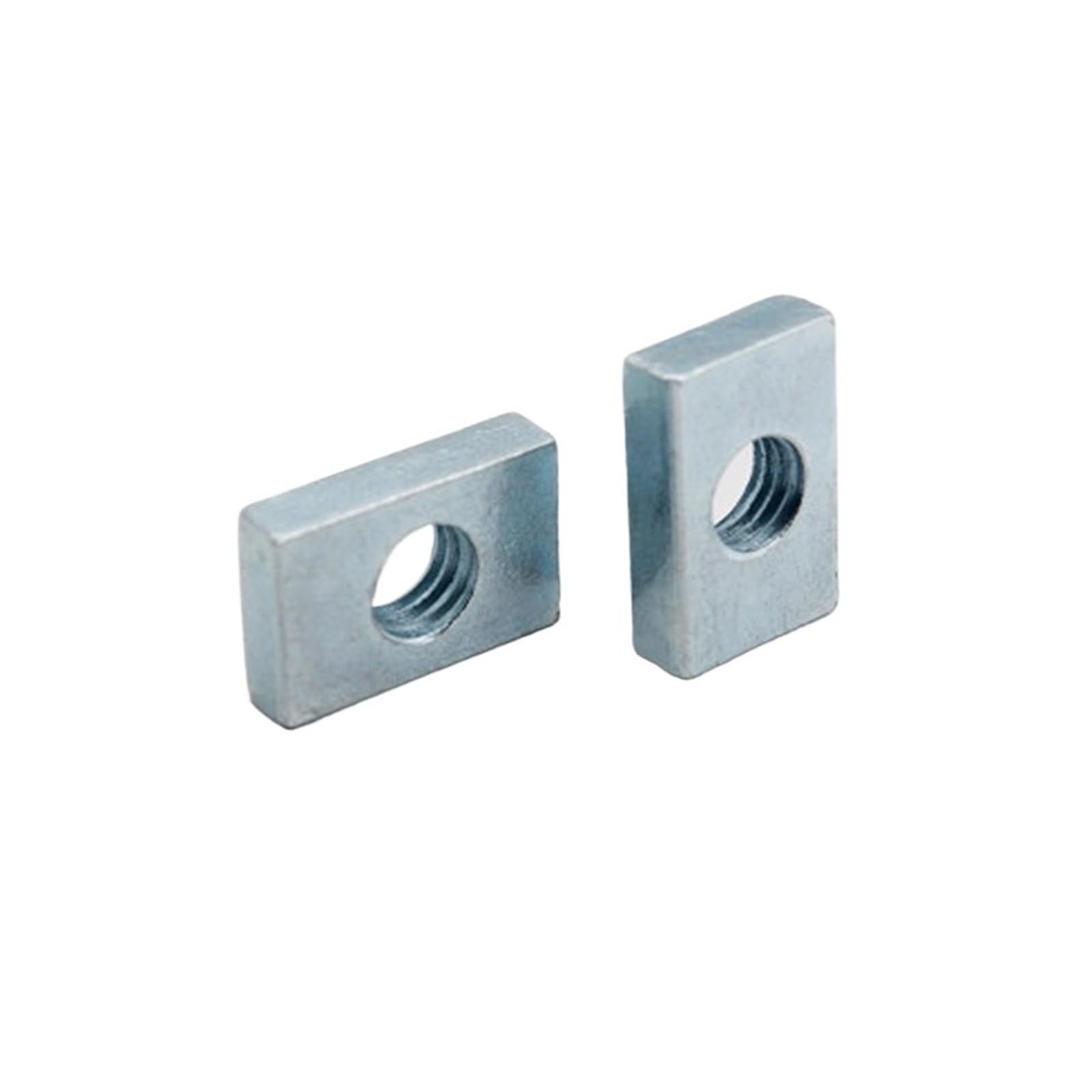 thumbnail: 10 Stuks Vierkante Moeren M5 - Verzinkt Koolstofstaal Voor Aluminium Profielen