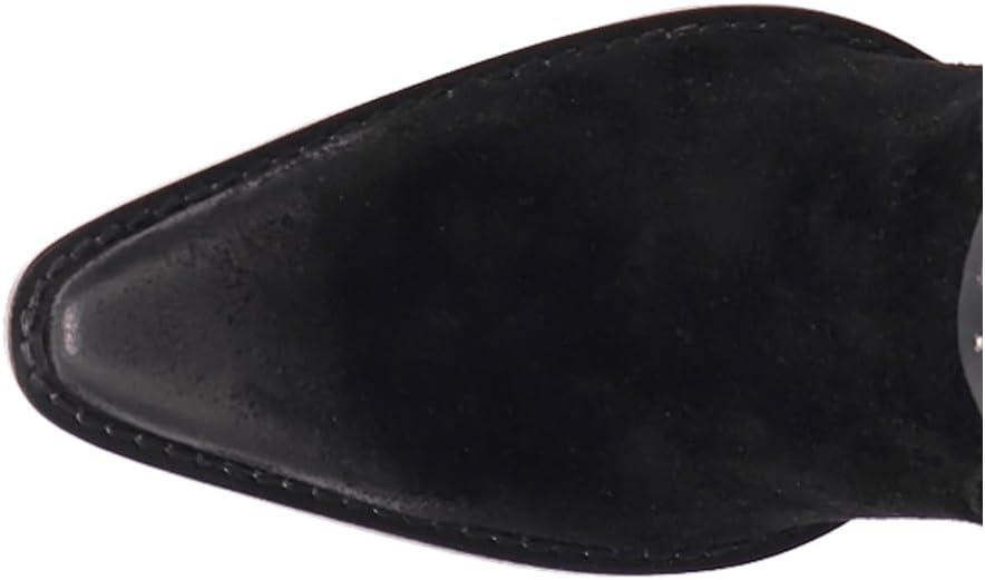 Dingo Womens Songbird Studded Snip Toe Casual Boots Ankle High Heel 3" & Up - Black