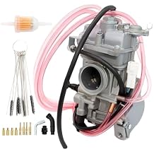 FCR 38mm Flat Side Carb Kit Compatible with WR250 WR250F YZ250F 2001-2013 Replace#5XC-14101-G0-00 5XC14101G000
