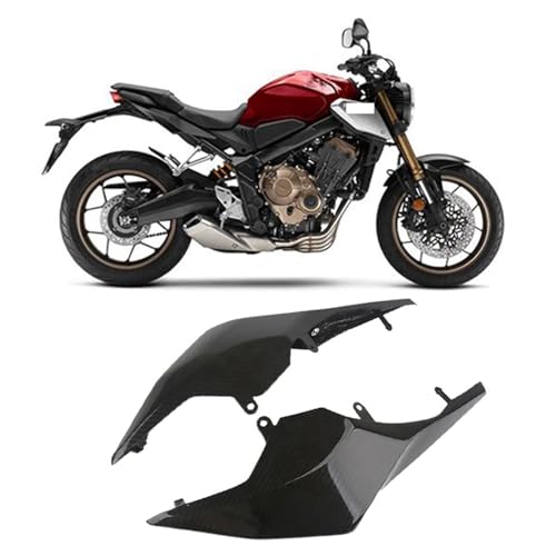 Sièges arrière couverture latérale premium pour moto CBR650R aspect carbone