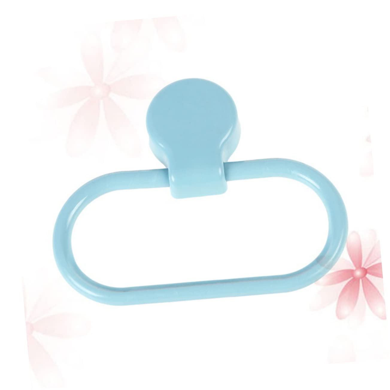 Ganchos negros para toallas de baño, decoración de pared, soporte para toallas de mano con ganchos de ventosa, ganchos autoadhesivos para baño, color azul principal