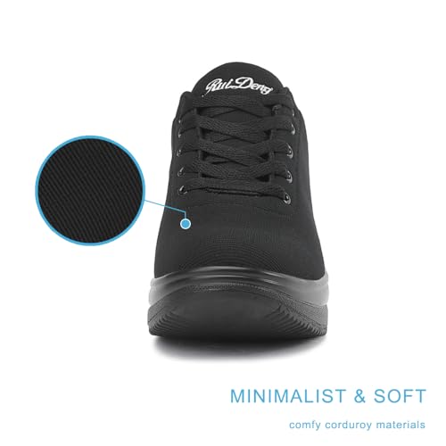RUIDENG Walking Shoes for Women Air Cushion Nurse Slip Resistant Work Running Sneakers Platform Sneakers Comfortable Rocker Thick-Soled Weight Light4
