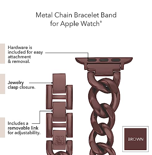 Image of Anne Klein Fashion Chain Bracelet for Apple Watch, Secure, Adjustable, Apple Watch Replacement Band, Fits Most Wrists