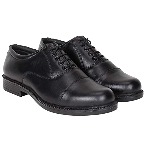 Image of Vitoria Men's Synthetic Leather Lace-Up Formal Shoes for Men's and Boys /Police Shoes /Office Shoes /Suit Shoes /Dress Shoes