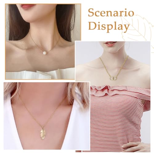 Image of Zibuyu 5PC Pendant Necklace Set for Women&Girls Stylish, Alloy Adjustable Chains Versatile Chic Jewelry Set Gifts for Girls