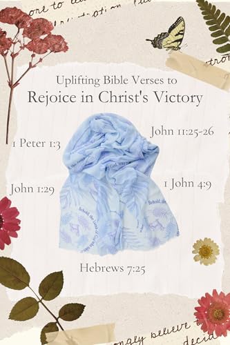 Hosanna Prayer Scarf for Women – 35x70" Shawl with the Lamb of God, Large Lightweight Soft Wrap3