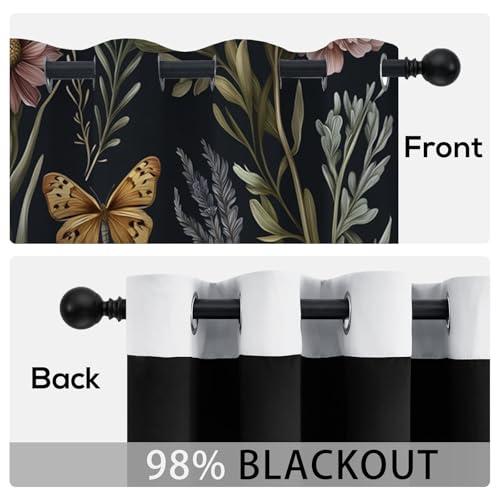 Rideaux et draperies intérieurs haut de gamme imprimé fleurs