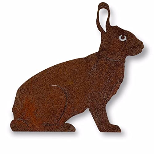 Crispe Gartenstecker Dekoration Edelrost - Hase stehend - Metall...