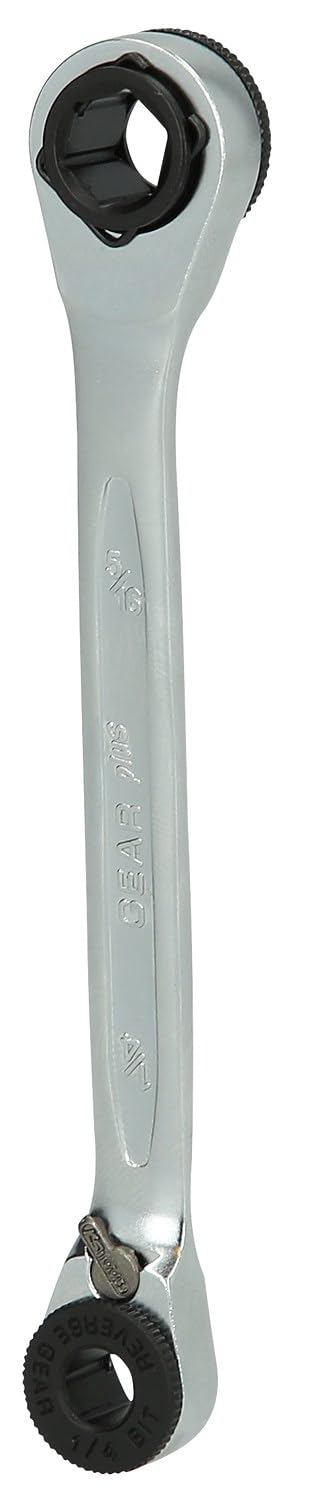 KS TOOLS GEARplusmini-clé à cliquet réversible à bit, 1/4 "x5/16 503.4679